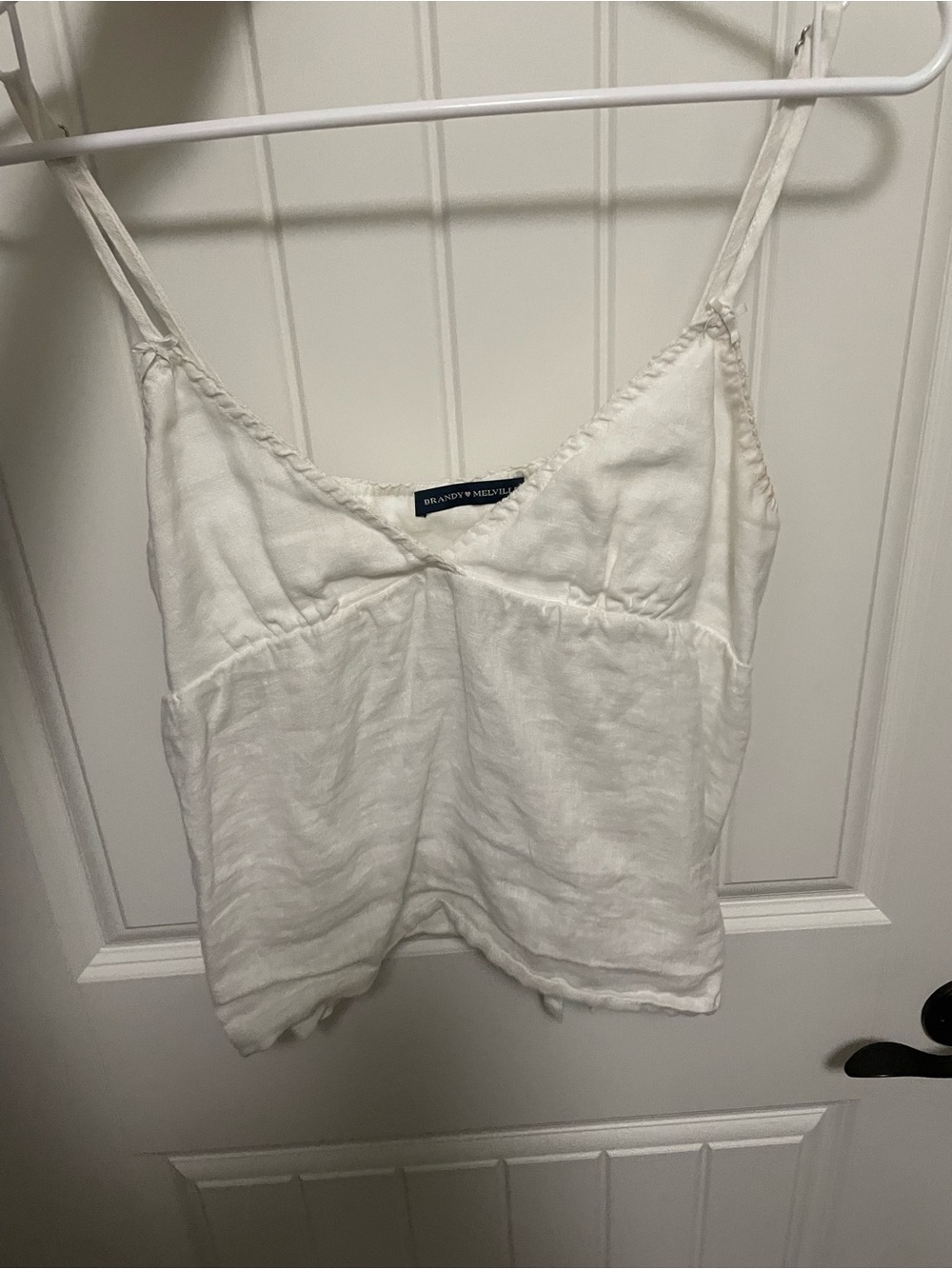 Brandy Melville White Spaghetti Strap Tank